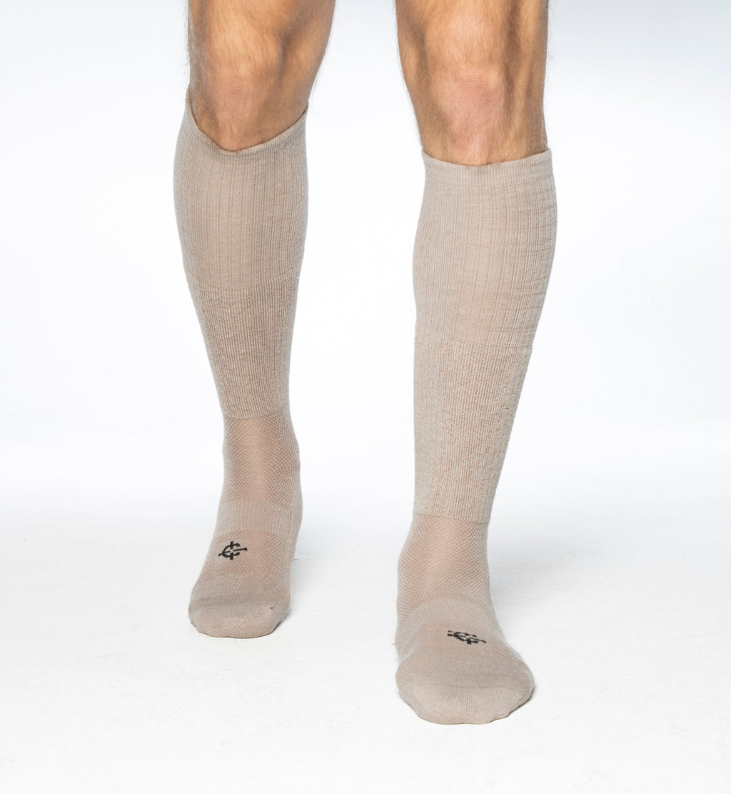 Winter Wool Sock in gray — merino blend warmth — Sullivan Ridge & Co.