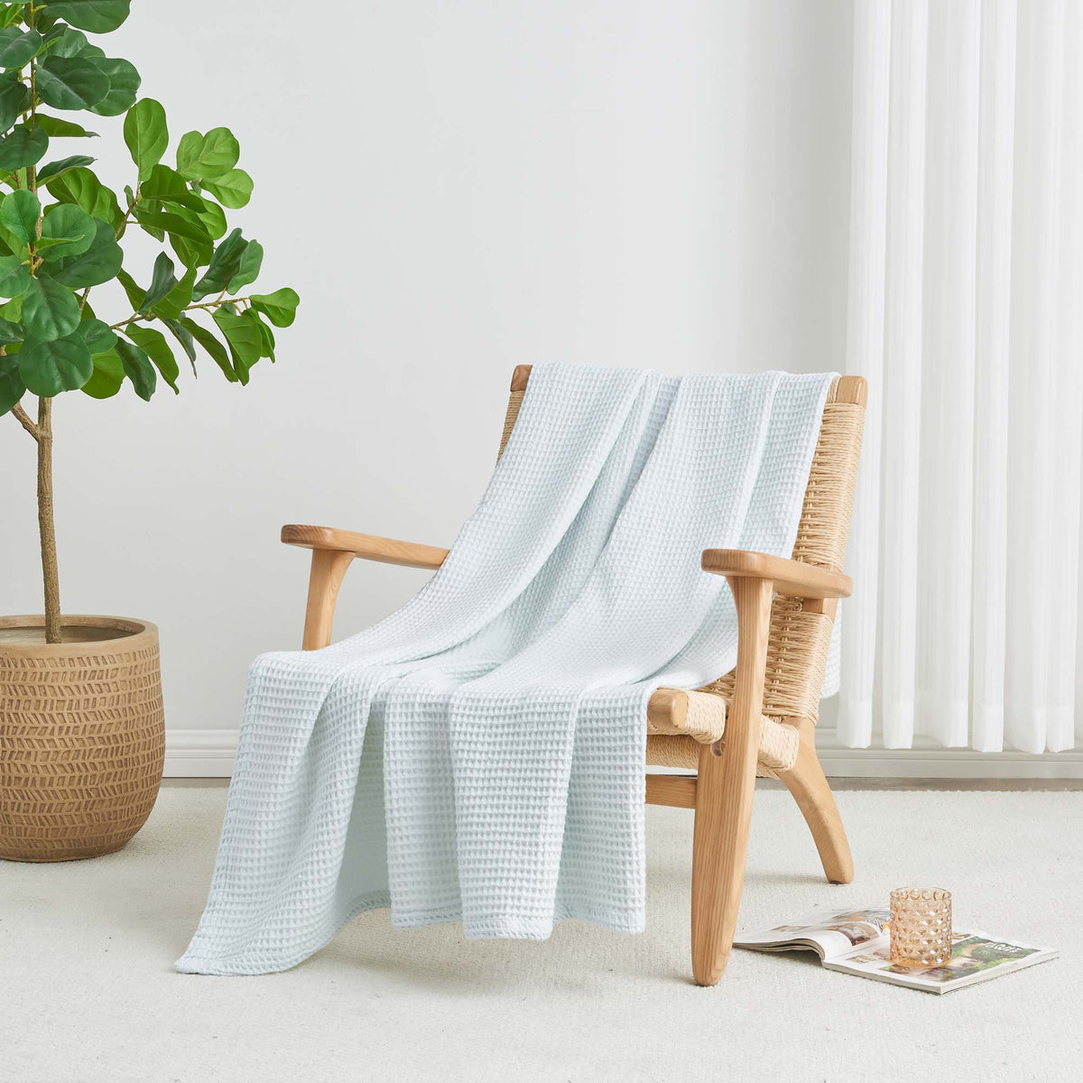 Waffle Weave Cotton Blanket — alternate colorway — Sullivan Ridge & Co.
